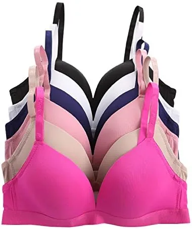 women bras 6 pack of no wire free bra b cup c cup 36c